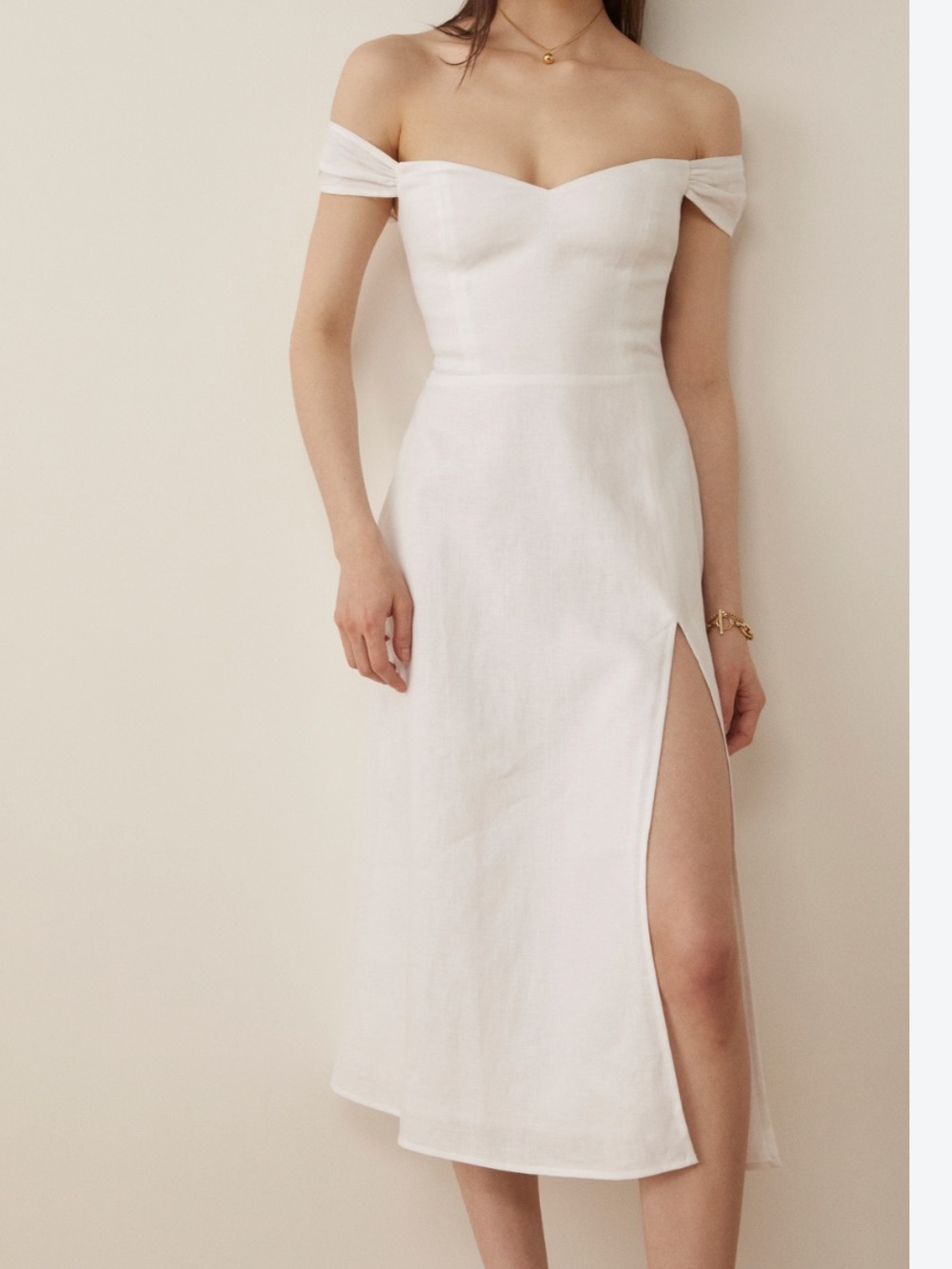 Reformation Bridgton Linen Dress